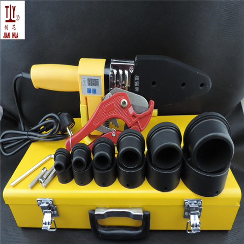 Free shipping 20-63mm 1000W Microcomputer digital display PVC plastic pipe weld machine welding ppr tube with 42mm pipe cutter ► Photo 1/6