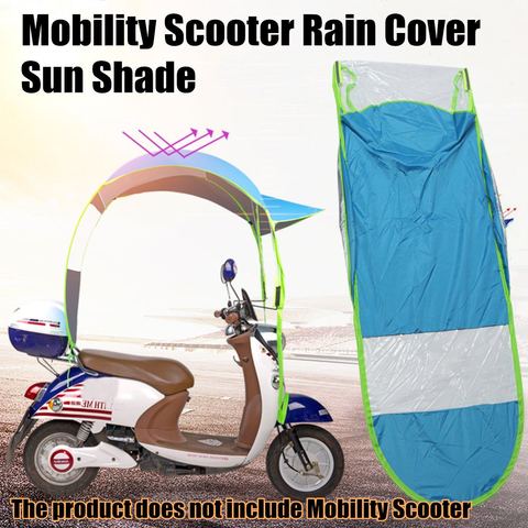 1Pcs Motorcycle Accessories Scooter Cover Motorbike Sun Rain Wind Cover Electric Car Prevent Umbrella Raincoat 2.8*0.8*0.75M ► Photo 1/6