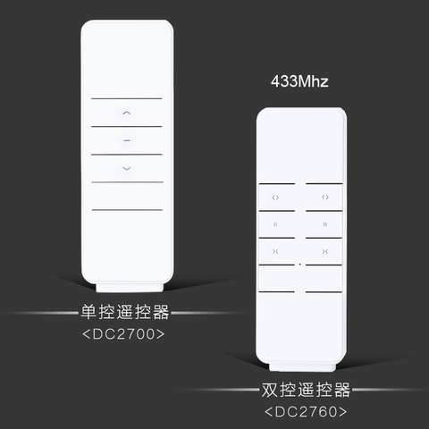 Dooya smart 433MHZ hand-held remote control series dc 2700 DC2760 single control remote /dc2702 15-Channel control remote ► Photo 1/1