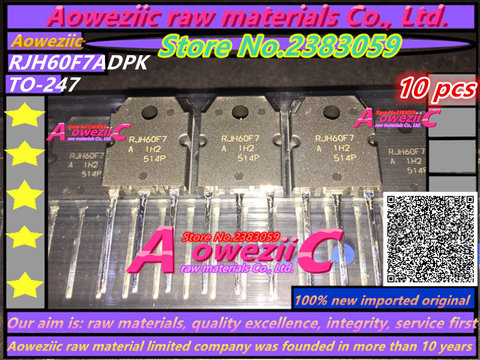 Aoweziic  100% new imported original RJH60F7A RJH60F7 RJH60F7ADPK TO-247 FET IGBT tube 90A 600V ► Photo 1/2