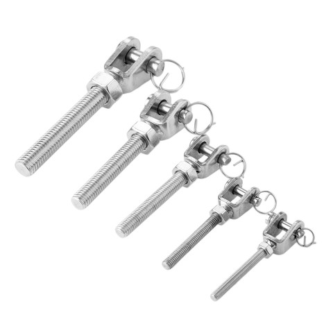 1Pc M5 M6 M8 M10 M12 304 Stainless Steel Jaw Open Bolt & Nut Replacement Turnbuckle Rigging Screw Parts ► Photo 1/6