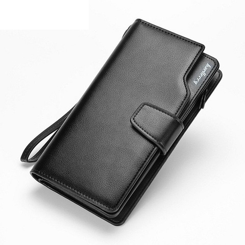 2022 Fashion Top Quality leather long wallet men Purse male clutch zipper around wallets men women money bag pocket mltifunction ► Photo 1/1