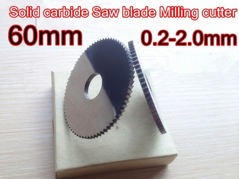 60*0.2mm-2.0mm thickness 16mm Inner 72T 1pcs Solid carbide Saw blade Milling cutter Processing stainless steel, etc  ► Photo 1/3