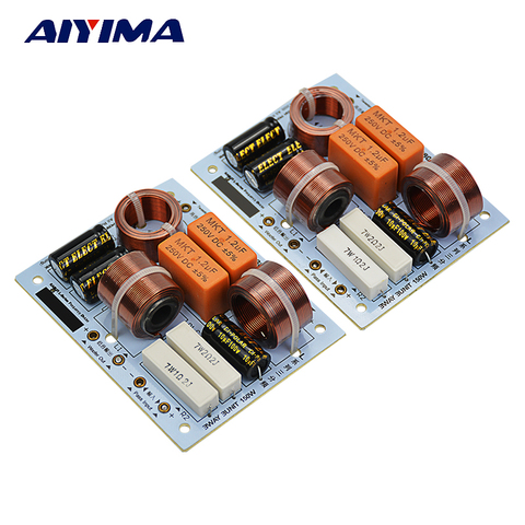 AIYIMA 2Pcs Bass Midrange Treble 3Way Crossover Audio Board Speaker Frequency Divider Crossover Filters For KASUN Home Theater ► Photo 1/6