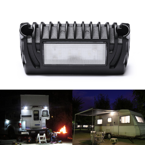MICTUNING 1pcs RV Exterior LED Porch Utility Light 12V 750 Lumen Awning Lights Replacement Lighting for RVs Trailers Campers ► Photo 1/6