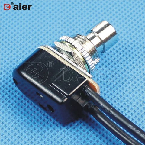 20PCS PBS-24C-4SW soft touch short handle SPST foot pedal switch with wire ► Photo 1/2
