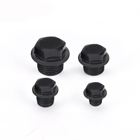 M8 M10 M12 M14 M16 M18 M20 M22 M24 Metric Male Carbon Steel End Plug With Flange Hex Head Hydraulic ► Photo 1/6