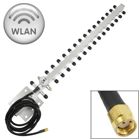 VONETS High Gain RP-SMA 2.4GHz Yagi Wireless WLAN WiFi Directional Antenna Booster For Modem PCI Card Route Reapter ► Photo 1/4