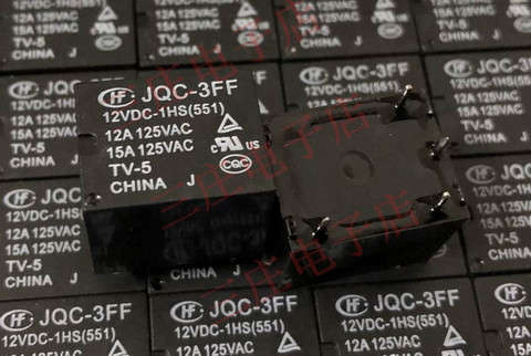 Relay JQC-3FF 12VDC-1HS (551) T73-1A-12V ► Photo 1/2