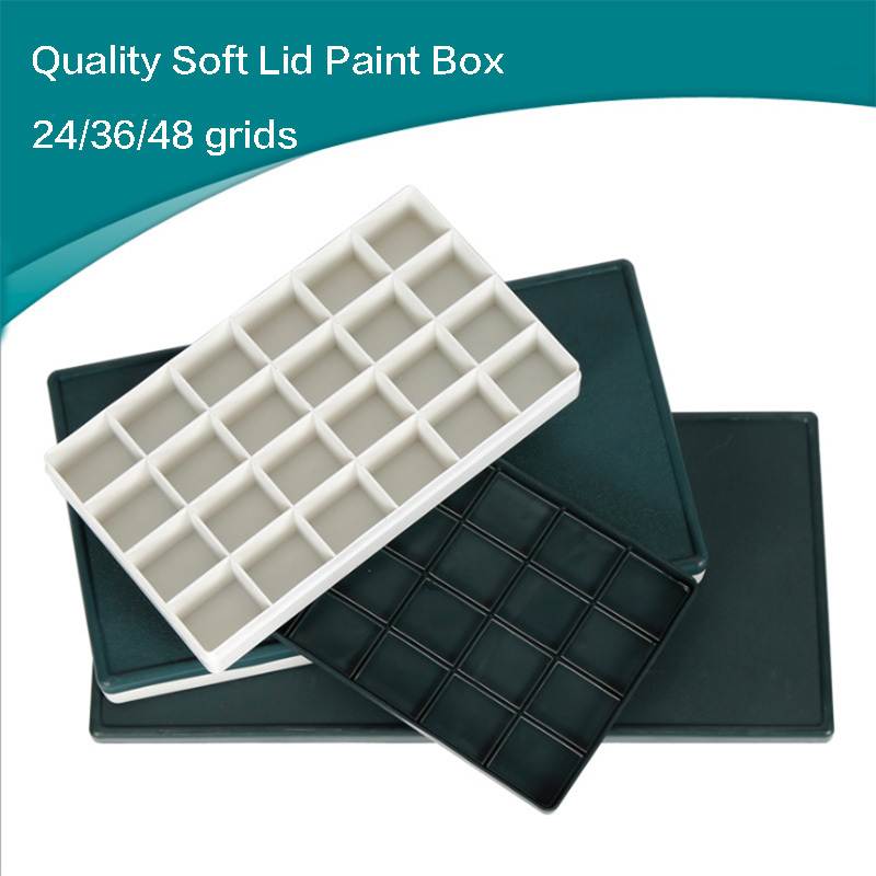 Watercolor Paint Palette 24 Grid Professional Art Plastic Palette Art Supplies 