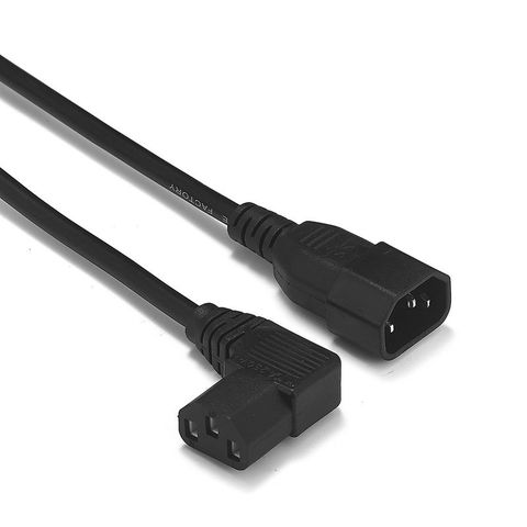 UPS C13 to C14 Power Cord Cable 2m 0.75mm Angle Right IEC C13 C14 Power Cable For PC Computer Monitor PDU PSU TV DMX Stage Light ► Photo 1/6