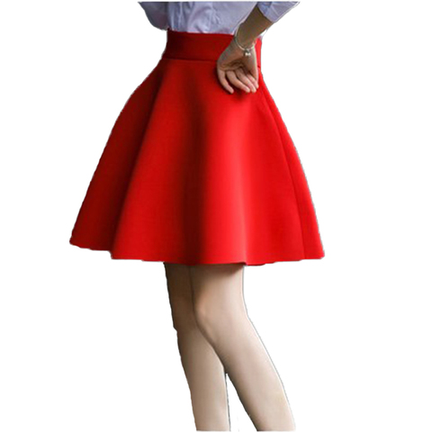XS-5XL Plus Size Sexy Skirt Women 2022 Solid Thick Tutu Skirts High Waist Flared Super Mini Skater Super Short Skirt 0804-30 ► Photo 1/6