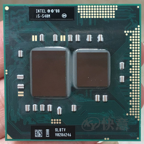 Original intel CPU laptop i5-540M cpu 3M Cache 2.53 GHz to 3.066 GHz i5 540M PGA988 processor Compatible HM57 HM55 QM57 ► Photo 1/2