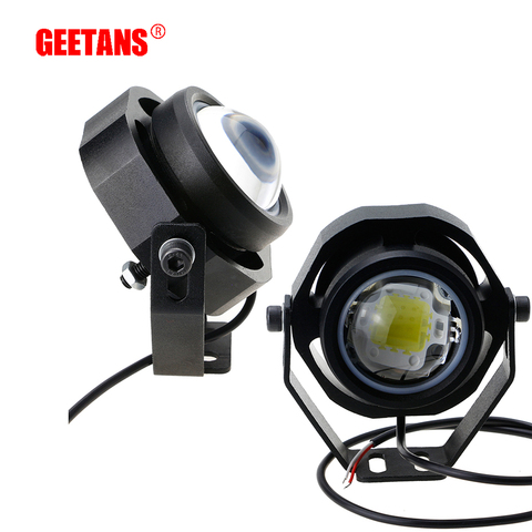 GEETANS Running Light 2Pcs 10W 12V 24V LED Car Fog Lamp DRL For Motorcycle Truck off Road Strong/Weak/Flashing 3 mode Switching ► Photo 1/6