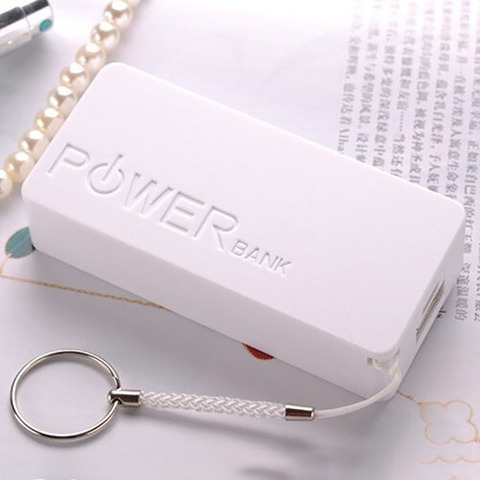 2x18650 Single USB DIY Portable Plastic Battery Power Bank Shell Case Box Powerbank Box for DIY KIT Powerbank 18650 5600mAh ► Photo 1/6