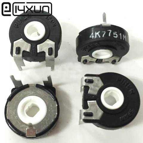 EClyxun 1pcs/lot PIHER adjustable potentiometer PT15-4.7K horizontal oval hole trimmer potentiometer ► Photo 1/4