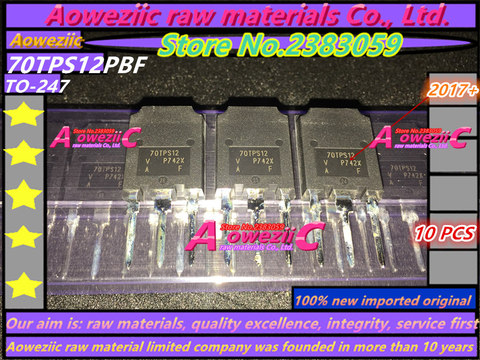 Aoweziic 2017+ 100% new imported original VS-70TPS12PBF 70TPS12 70TPS12PBF TO-247 one-way SCR 70A 1200V ► Photo 1/2