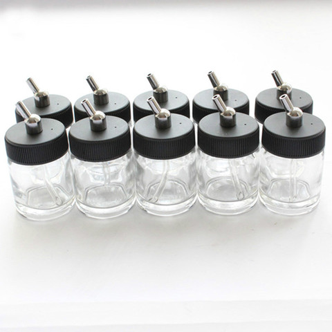 1pcs Glass Containers 22cc Glass Bottles Dual Action Airbrush Professional Ink Cup ► Photo 1/5