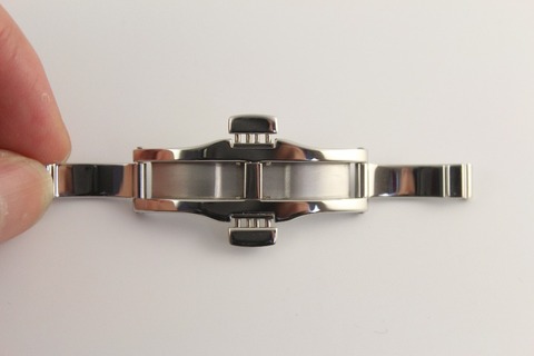 6x22mm Watch Strap Butterfly buckle Stainless steel clasp For T97 R463 Solid steel buckle Silver ► Photo 1/6