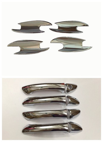 Chrome Styling Door Handle Cover and Door Cavity Cover Bowl Cover For Mercedes Benz W211 E Class ► Photo 1/3