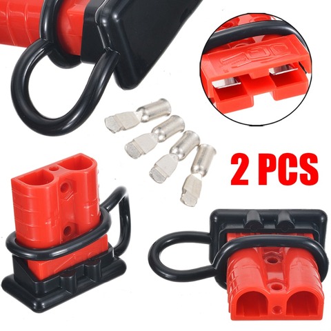 2pcs/lot Battery Quick Connect Kit 50A 6AWG Plug Connect Disconnect Winch Electrical Power Cable Connectors ► Photo 1/6