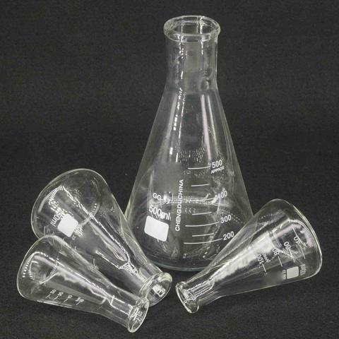 Glass Conical Erlenmeyer Flask 50/100/150/200/250/300/500/1000/2000/3000/5000ML G3.3 Lab Supplies Borosilicate flask ► Photo 1/4