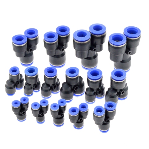 3 Way Port Y Shape Air Pneumatic 12mm 8mm 10mm 6mm 4mm OD Hose Tube Push in Gas Plastic Pipe Fitting Connectors Quick Fittings ► Photo 1/3