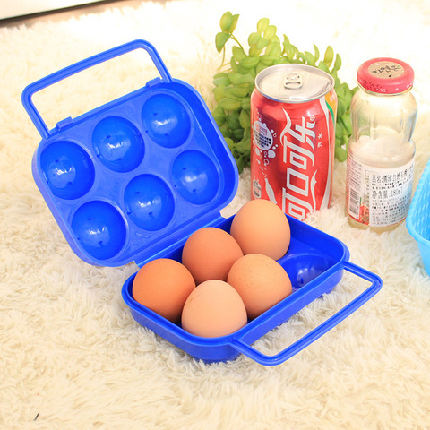 Outdoor Picnic Portable Plastic 6 Case Egg Case Egg Box ► Photo 1/3