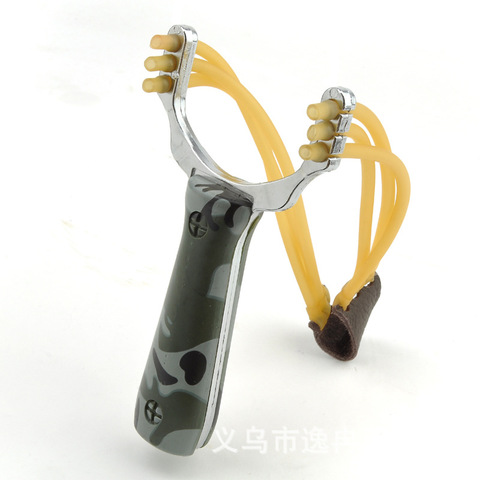 Camouflage alloy outdoor hunting and fishing equipment slingshot