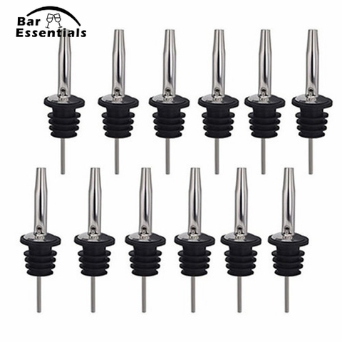 12PCS Free Flow Stainless Steel Liquor Bottle Speed Pourers with Tapered Spout Set of 12 Bar Accessories Bar Tools ► Photo 1/6