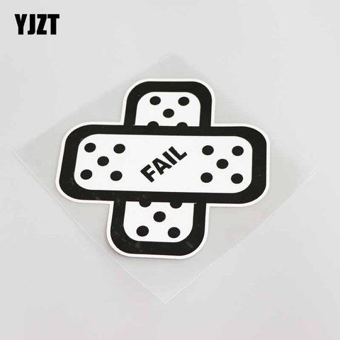 YJZT 11.5CM*11.2CM Cartoon Interesting Car-styling Band Aid Car Sticker Decal PVC Graphical 13-0025 ► Photo 1/6