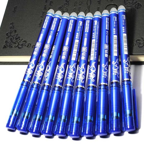 Blue Ink Erasable Gel Pens, School Office Supplies