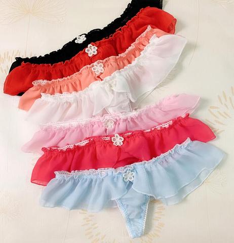 2nd Panties Shipping Free Sexy Lolita Cute Low Rise Chiffon T-Back G String Panties  Underwear Brief Thong Underwear - Price history & Review, AliExpress  Seller - Beijing Rose Budding Lingeries Co.,Ltd