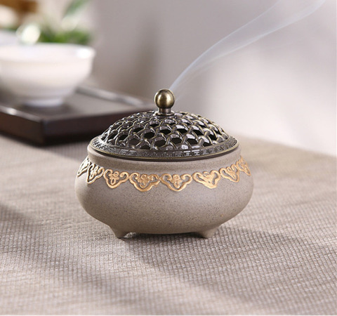 Ceramic Mosquito Repellent Incense Burner Classical Living Room Decor Porcelain Coil Incense Holder ► Photo 1/6
