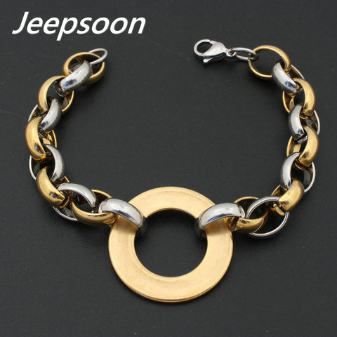 Fashion Stainless Steel Jewelry For Woman Round Bracelet Chain High Quality Multi-Color For Choose Jeepsoon BGEGAAAJ ► Photo 1/6