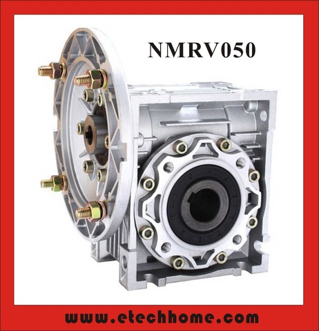 Worm Reducer NMRV050 11mm 14mm 19mm input shaft 5:1 - 100 :1 Gear Ratio RV50 Worm Gearbox 90 Degree Speed Reducer ► Photo 1/2