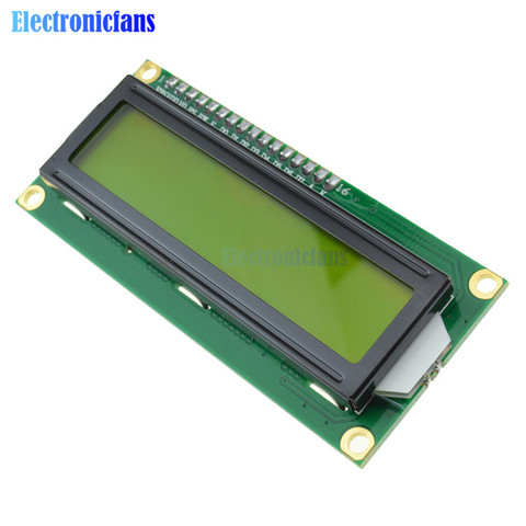 Yellow/Blue LCD1602 1602 LCD Monitor Screen Blacklight 16x2 Character LCD Display Module 3.3V HD44780 1602A for Raspberry Pi ► Photo 1/6