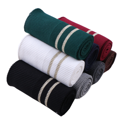 Stretchy Cotton Knitted Ribbed Elastic Fabric For DIY Clothing Down Jacket  Hoodie Making Cuffs On Sleeves