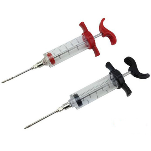Marinade Injector Flavor Syringe Cooking Meat Poultry Turkey Chicken BBQ Tool Cooking Syinge Accessories Kitchen Tools ► Photo 1/6