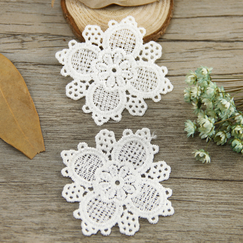 David accessories lace flower diy patches embroidered sew applique embroidered collar fabric dress adornment,10Yc1691 ► Photo 1/6
