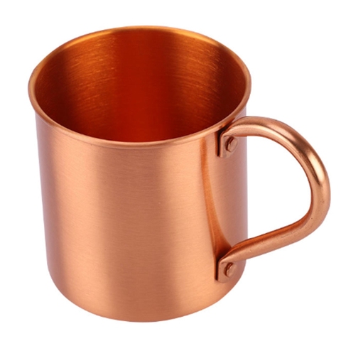 Pure Copper Moscow Mule Mug Solid Smooth Without Inside Liner For Cocktail Coffee Beer Milk Water Cup Home Bar Drinkware Cool ► Photo 1/6