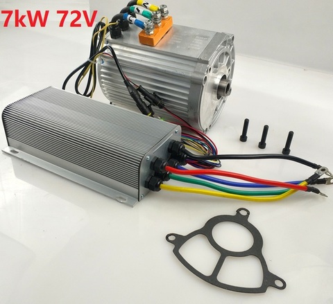 Fast Shipping 7000W 60V 7000W 72V 1pc AC brushless motor + 1pc AC controller E-bike electric bicycle speed control ► Photo 1/1