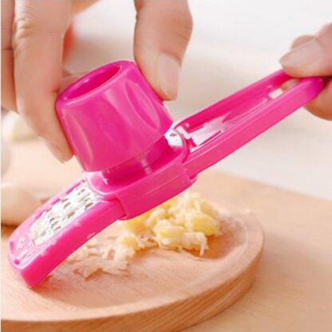 Multi-function Garlic Ginger Press Hand Held Grinding Slicer