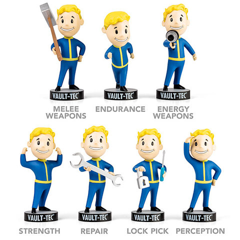 Fallout 4 Vault Boy Gaming Heads fallout 4 toys Bobbleheads PVC Action Figure toy For Kid birthday gift DOLL brinqudoes ► Photo 1/6
