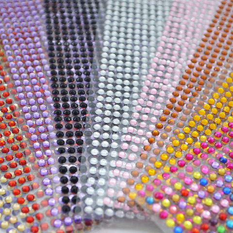 3mm 4mm 5mm 6mm Self Adhesive Crystal Rhinestone Stickers Mobile Phone Car Art Craft Decals Scrapbooking Bling Acrylic Stickers ► Photo 1/6