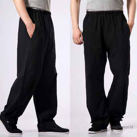 100% Cotton Kung fu Tai chi Pants Wushu Martial arts Wing Chun Clothing Training Trousers ► Photo 1/5