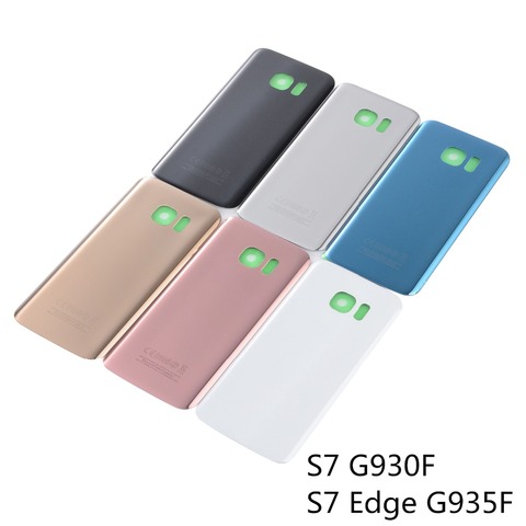 For Samsung S7 G930F Back Glass Battery Cover Housing For Samsung S7 Edge G935F Back Cover ► Photo 1/6