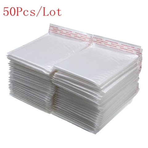 50 PCS/Lot Different Specifications White Foam Envelope Bag Mailers Padded Shipping Envelope With Bubble Mailing Bag Hot Sale ► Photo 1/6