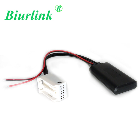 Biurlink 12Pin Wireless Audio Input Bluetooth Module Aux Cable Adapter For Audi A3 TT A4 S4 A6 A8 A8L 2007-2014 Six-disc CD ► Photo 1/5