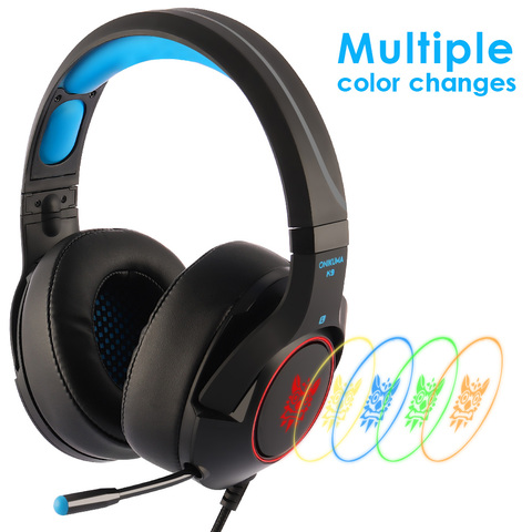 ONIKUMA K9 Gaming Headset Casque PC Stereo Gaming Headphones with Microphone LED Light For Laptop/ PS4/Xbox One Controller Gamer ► Photo 1/6